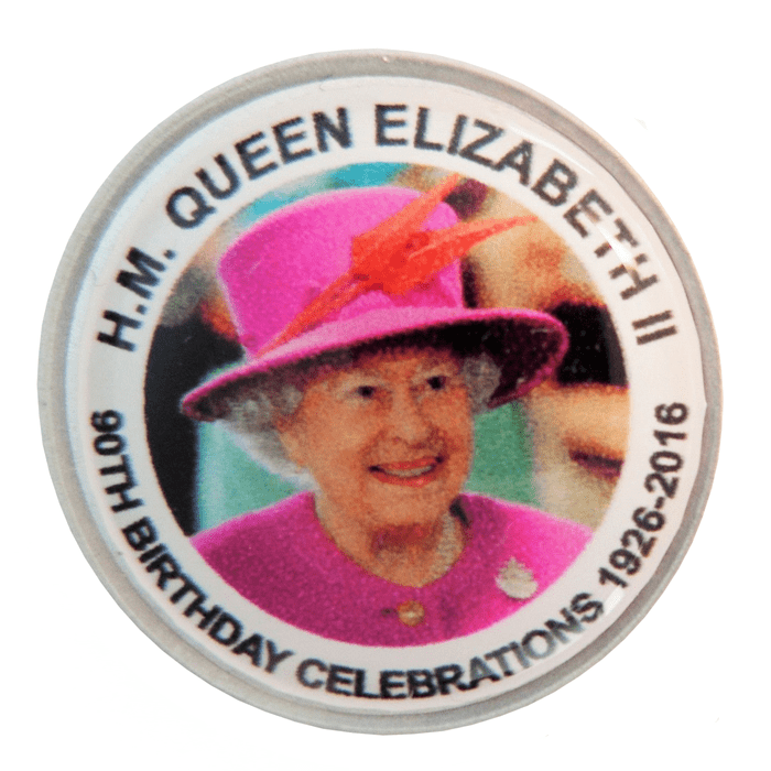 Queen Elizabeth II 90th Birthday Celebrations Commemorative Pin Badge
