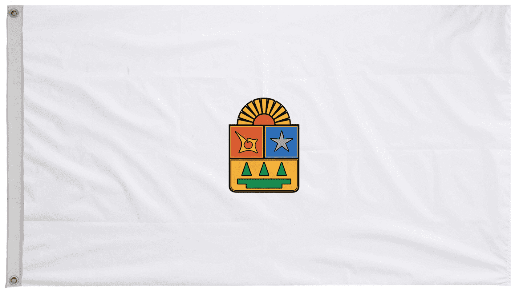 Quintana Roo State Mexico Flag with Eyelets