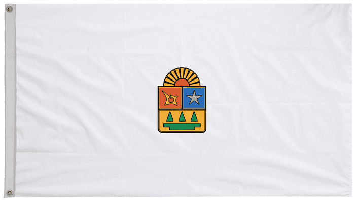 Quintana Roo State Mexico Flag with Eyelets