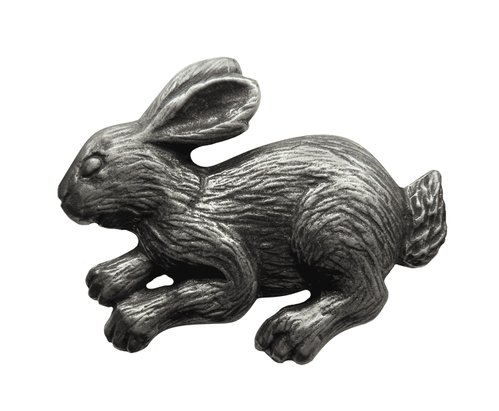 Rabbit Pewter Brooch