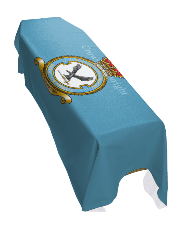 RAF 2 FORCE PROTECTION WING HEADQUARTERS PREMIUM COFFIN DRAPE