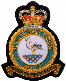 RAF Akrotiri Royal Air Force GOLD WIRED Blazer Embroidered Badge