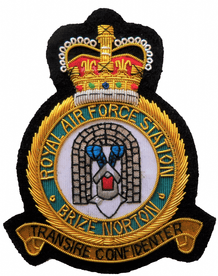 RAF Brize Norton Royal Air Force GOLD WIRED Blazer Embroidered Badge