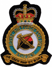 RAF Bruggen Royal Air Force GOLD WIRED Blazer Embroidered Badge