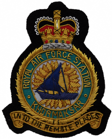 RAF Khormaksar Royal Air Force RAF Embroidered Blazer GOLD WIRED Patch