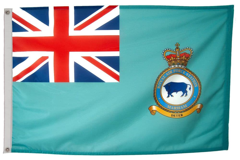 RAF Marham Royal Air Force Station Ensign Flag with Eyelets
