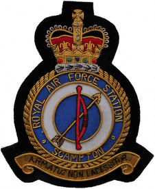 RAF Scampton Royal Air Force RAF Embroidered Blazer GOLD WIRED Patch