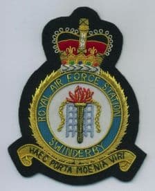 RAF Swinderby Royal Air Force GOLD WIRED Blazer Embroidered Badge