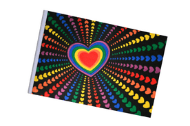 Rainbow Love LGBTQ+ Small Craft Flag