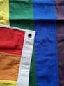 Rainbow Pride 150cm x 75cm Fully Sewn Large Cotton Flag - 2 Eyelets