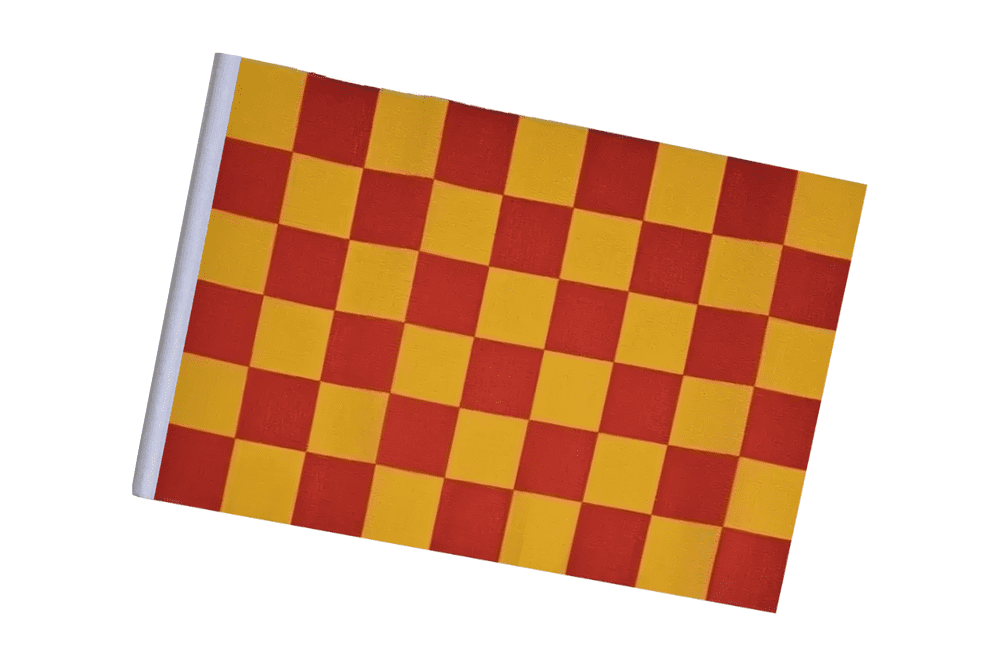 Red and Yellow Check Small Craft Flag