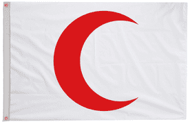 Red Crescent Movement Flag with Eyelets