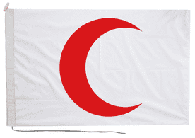 Red Crescent Movement Flag with Rope & Toggle