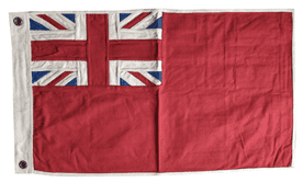 Red Ensign 74cm x 43cm Fully Sewn Cotton Flag - 2 Eyelets