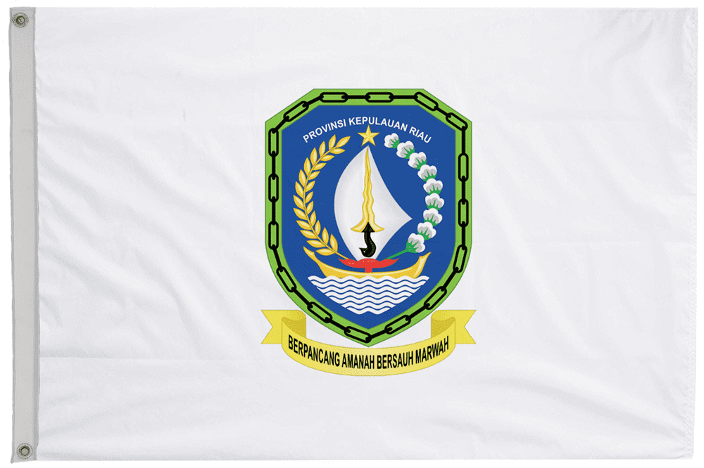 Riau Islands Indonesia Flag with Eyelets