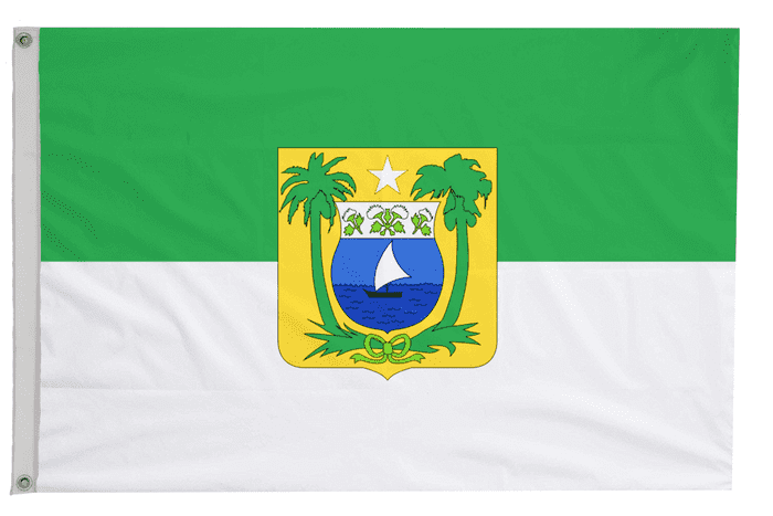 Rio Grande do Norte Brazil Flag with Eyelets