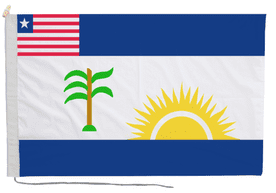 Rivercess Liberia Flag with Rope & Toggle