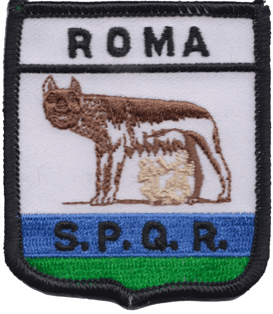 Rome Roma Italy Shield Embroidered Patch a126