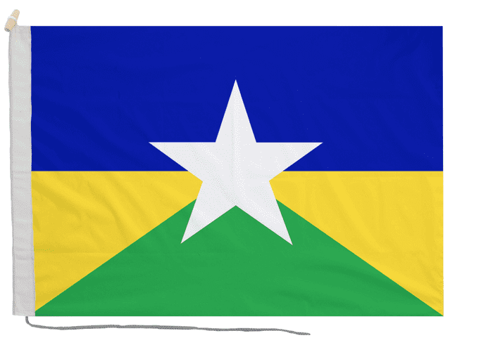 Rondonia Brazil Flag with Rope & Toggle