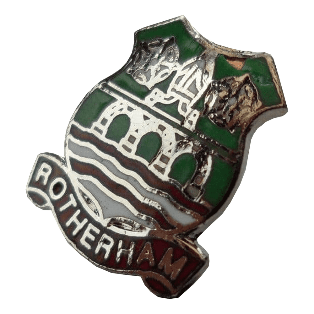 Badge Émail Lapel Pin 'Rotherham' - Qualité, Thème National UK, Neuf, Collection Ou Cadeau