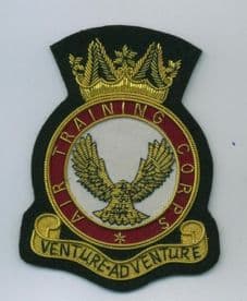 Royal Air Force RAF Air Training Corps GOLD WIRED Blazer Embroidered Badge