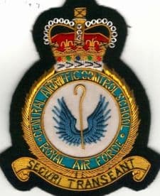 Royal Air Force RAF Central Airtraffic Control School GOLD WIRED Blazer Embroidered Badge