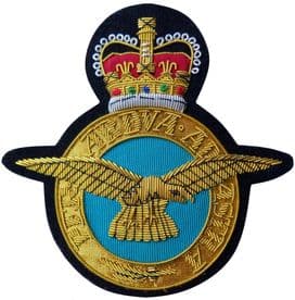 Royal Air Force RAF Insignia GOLD WIRED Blazer Embroidered Badge