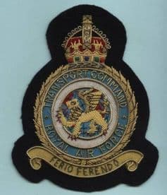 Royal Air Force RAF Transport Command GOLD WIRED Blazer Embroidered Badge