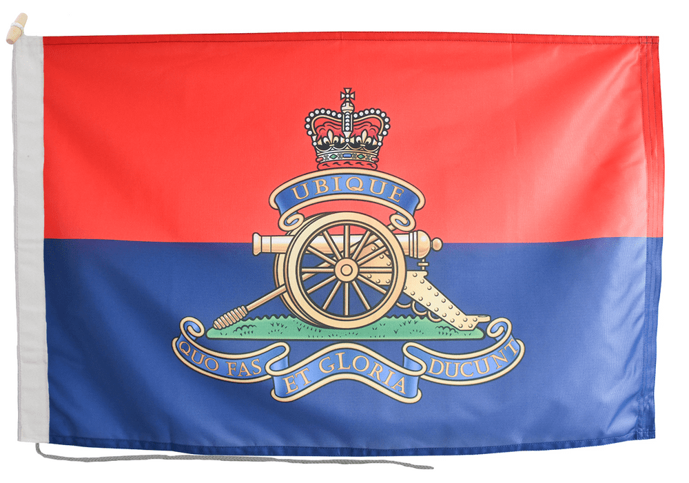 Royal Artillery British Army Flag with Rope & Toggle