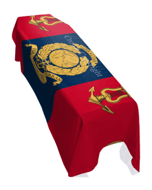 ROYAL MARINES BAND SERVICE PREMIUM COFFIN DRAPE