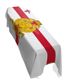 ROYAL MARINES RESERVE CITY OF LONDON PREMIUM COFFIN DRAPE