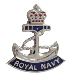 Royal Navy RN Crown and Anchor Pin Badge - MOD Approved - M2