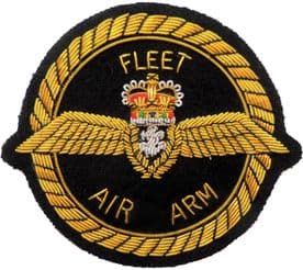 Royal Navy RN Fleet Air Arm FAA Insignia GOLD WIRED Blazer Embroidered Badge