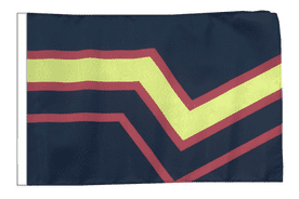 Rubber Pride 18" x 12" (45cm x 30cm) Sleeved Boat Flag