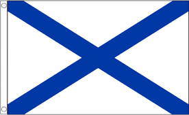 Russia Navy Ensign Polyester 5'x3' Flag