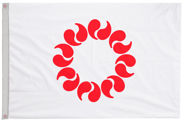 Saitama Prefecture Japan Flag with Eyelets