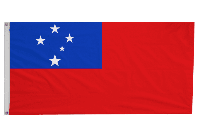 Samoa Flag with Eyelets