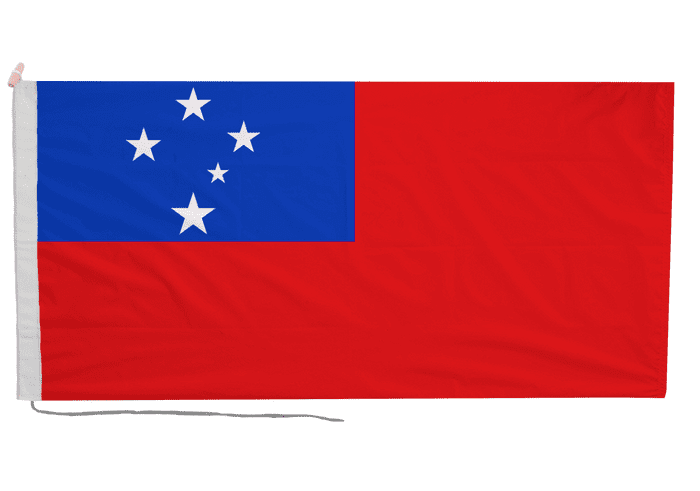 Samoa Flag with Rope & Toggle