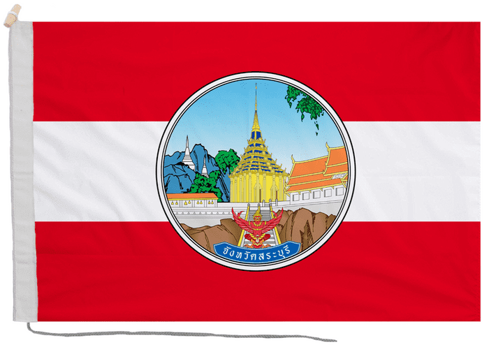 Saraburi Province Thailand Flag with Rope & Toggle