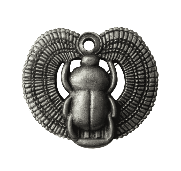 Scarab Beetle Pewter Brooch