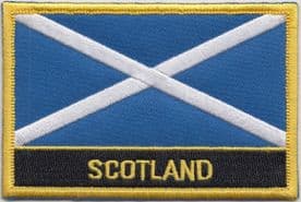 Scotland  Embroidered Rectangular Patch