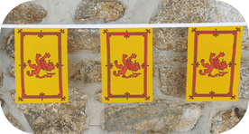Scotland Lion Rampant Flag Bunting - Various Lengths