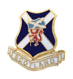 Scotland Saltire Lion Pin Badge