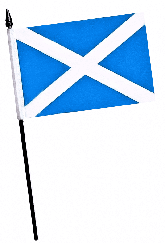 Scotland Saltire St Andrew's Cross Small Hand Waving Flag