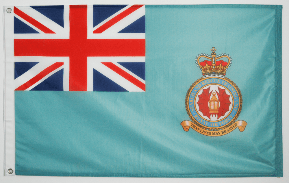 Raf Rescue Logo Search and Rescue Training Unit RAF Ensign Flag with Eyelets