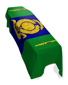 SIGNALS SQUADRON ROYAL MARINES PREMIUM COFFIN DRAPE
