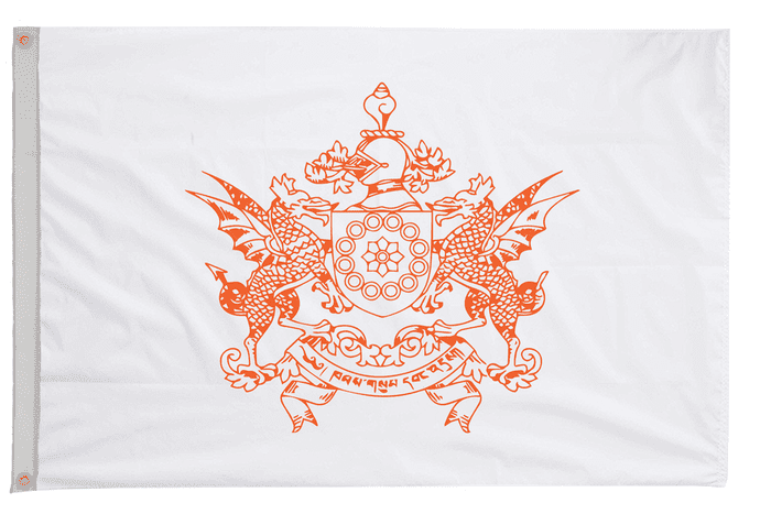 Sikkim India Flag with Eyelets