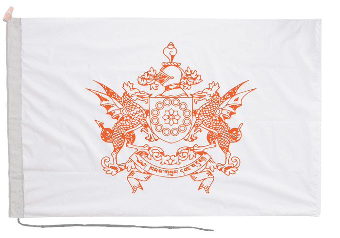 Sikkim India Flag with Rope & Toggle