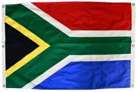 South Africa 150cm x 100cm Fully Sewn Cotton Flag - 6 Eyelets