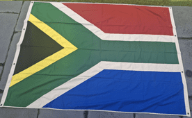 South Africa 240cm x 180cm Fully Sewn Cotton Flag - 8 Eyelets